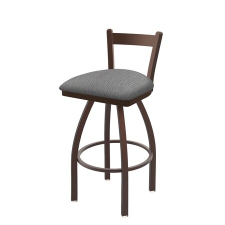 Holland Bar Stool Co 25" Low Back Swivel Counter Stool, Bronze Finish, Graph Seat 82125BZ020